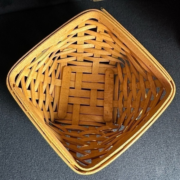 Longaberger St‎ Patricks lucky twist basket protector liner lid Shamrock knob - Picture 7 of 14